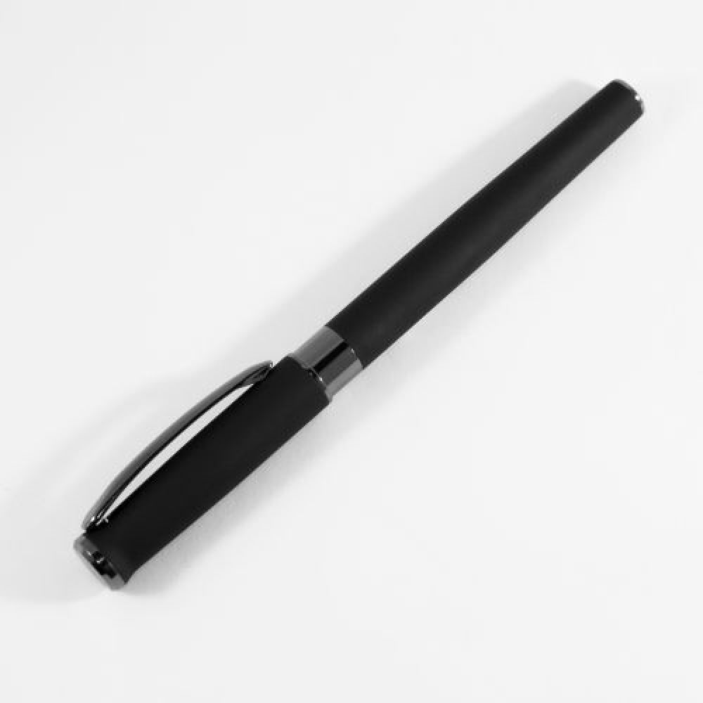Bolígrafo metálico con cabado rubber tipo Roller, Incluye estuche, Mod. Guiza imagen