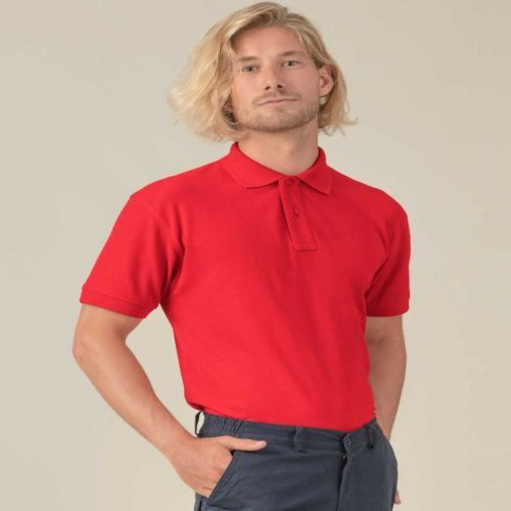 PLAYERA DEPORTIVA POLO WORKER 210 CABALLERO  100% POLIESTER 2XL imagen