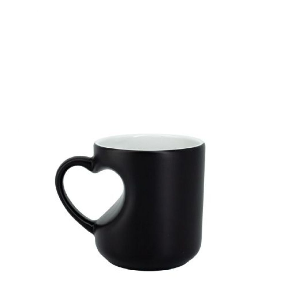 TAZA CORAZON 10OZ MAGICA NEGRO imagen