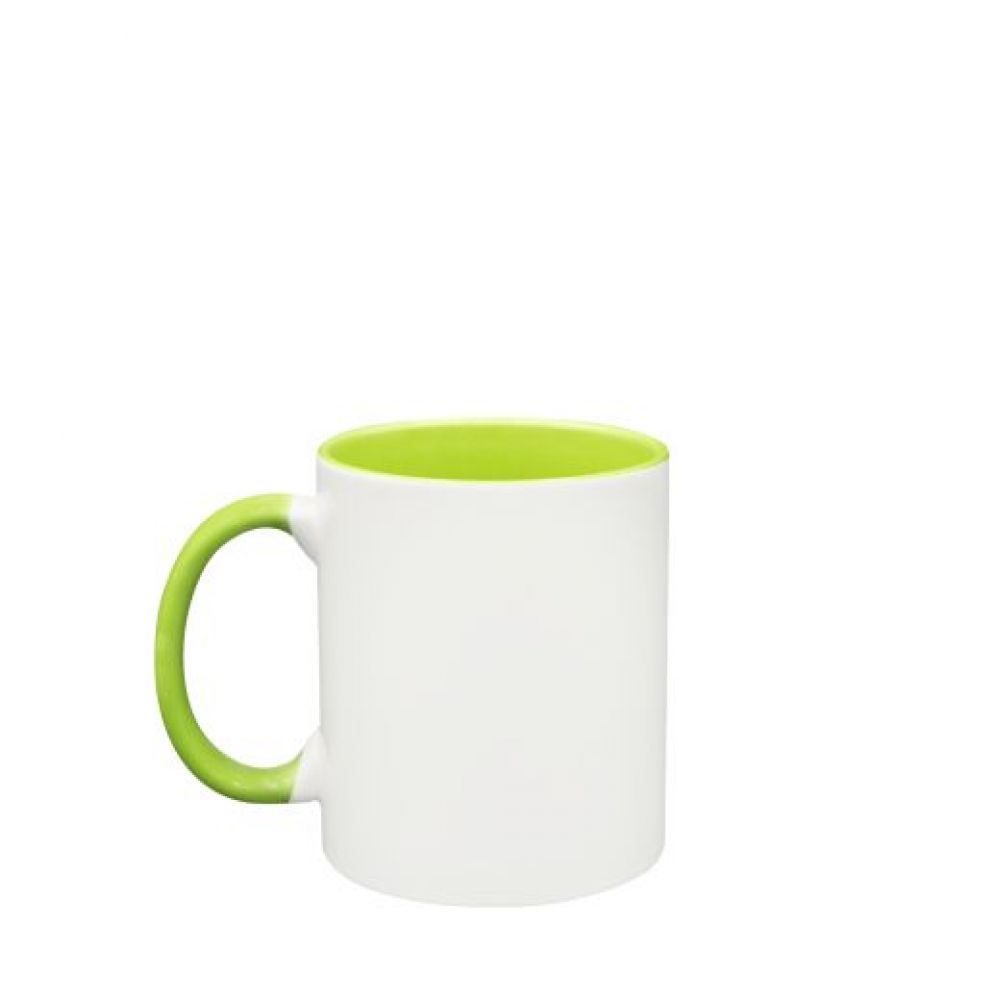 TAZA PARA SUBLIMACION 11OZ MATE VERDE CLARO imagen