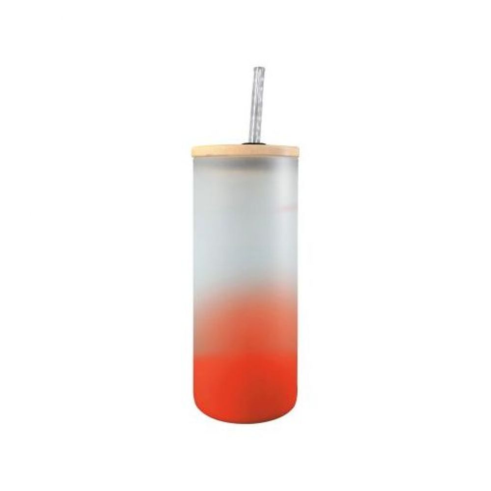 BOTELLA BOROSILICATO FLORIDA 650 ML ROJO MULTIPLOS DE  36 imagen