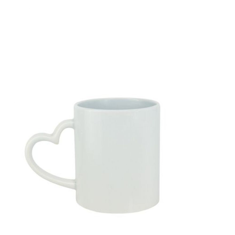 TAZA CON ASA CORAZON 11OZ BLANCA imagen