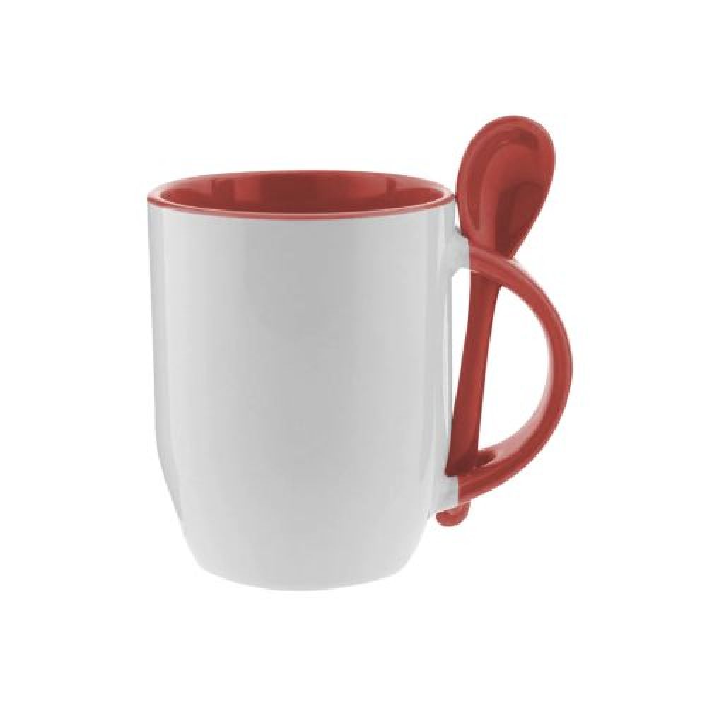 TAZA CUCHARA 11OZ MAGICA ROJO imagen