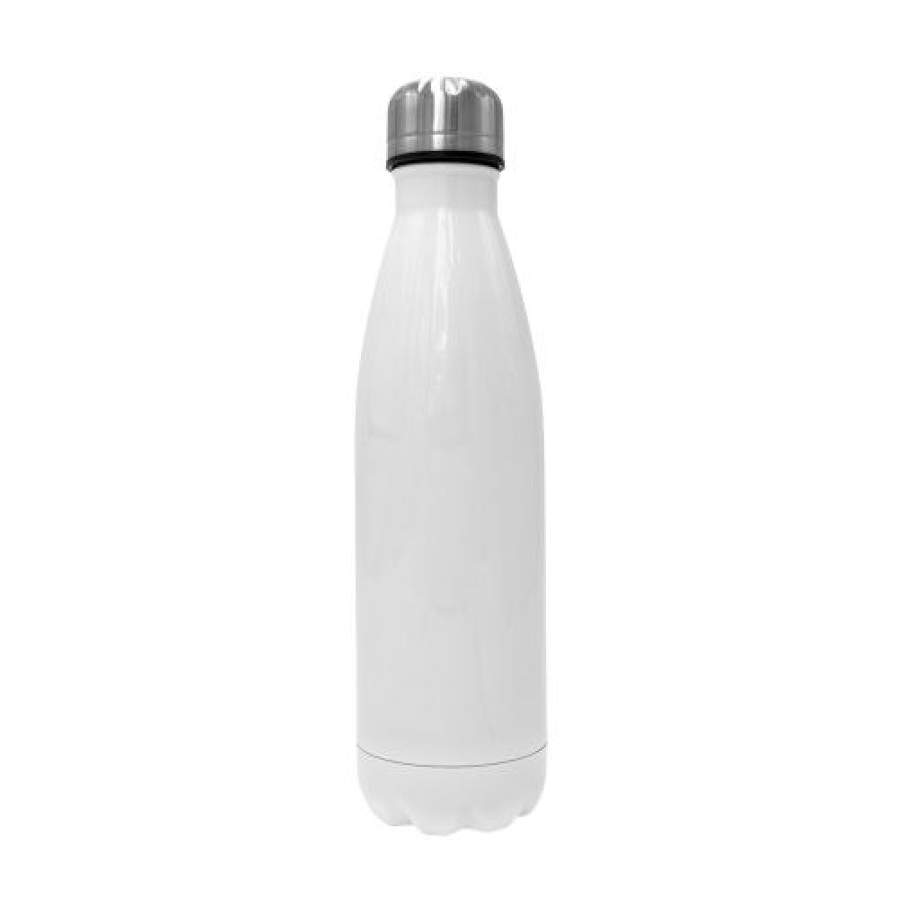 TERMO PARA VIAJE TIPO BOTELLA DOBLE PARED BLANCO imagen