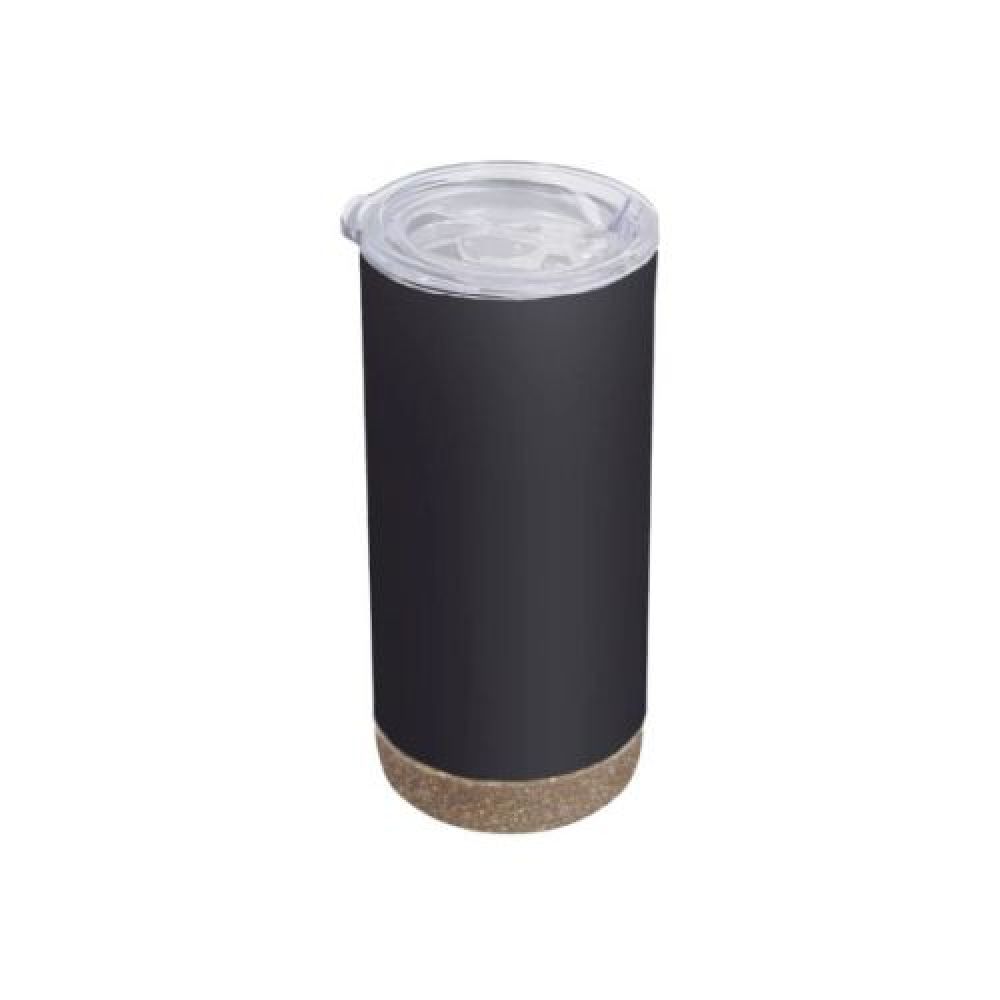 TERMO ACERO BASE CORCHO NEVADA 17OZ NEGRO MATE imagen