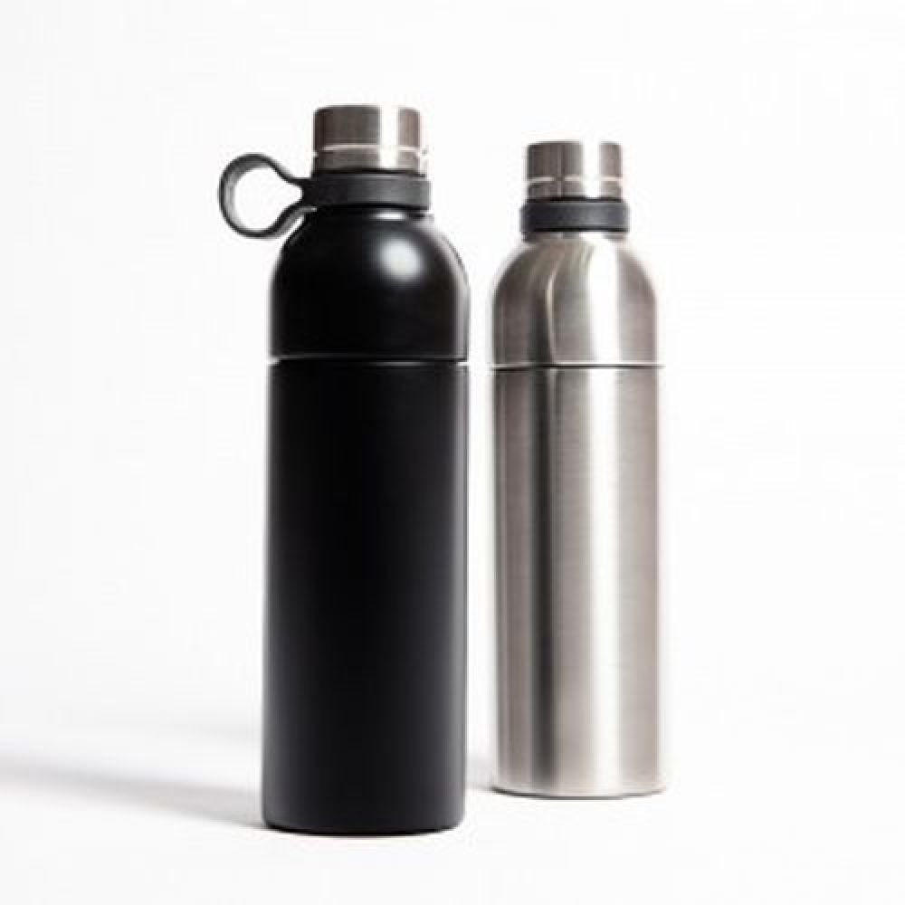 Botella de acero inoxidable de doble pared insulada al vacío para mantener las bebidas frías o calientes por más horas, Tapa con cierre de rosca y agarradera, Rosca para abrir la botella y hacer la función de un vaso, Capacidad de 750 ml, Certificación FDA, Mod. Toronto imagen