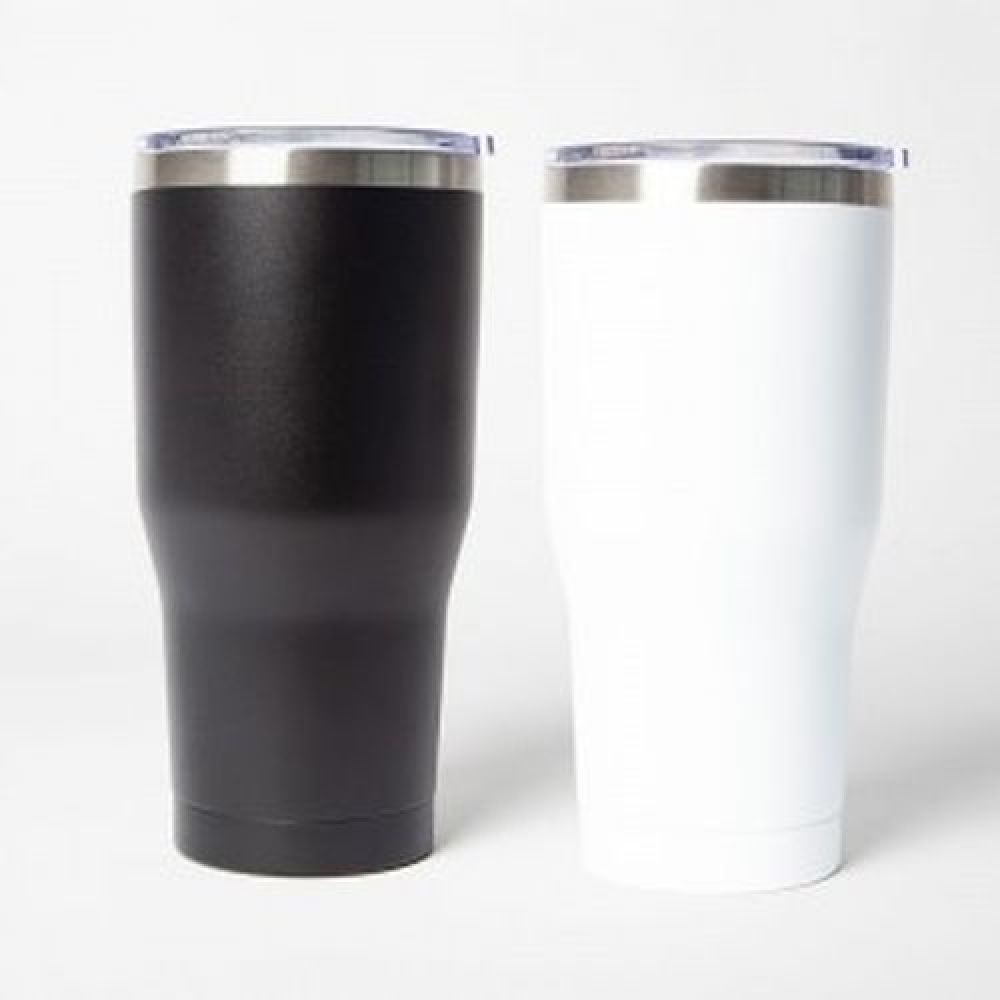 Termo de acero inoxidable de doble pared insulada al vacío para mantener las bebidas frías o calientes por más horas, Terminado arena, tapa anti derrames y capacidad de 855 ml, Certificación FDA, Mod. Quebec imagen