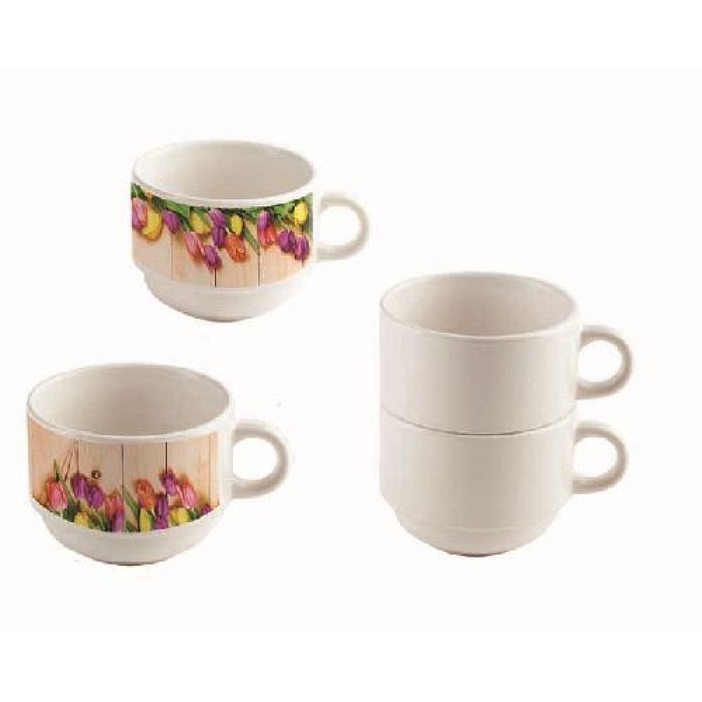 SET DE 2 TAZAS DE SULIMACIÓN 6 OZ AMART   Set de 2 tazas de sublimación con base de acero inoxidable, para acomodar de forma vertical. CAP. 177 ml. (6 OZ). Presentación: caja en color blanco. imagen