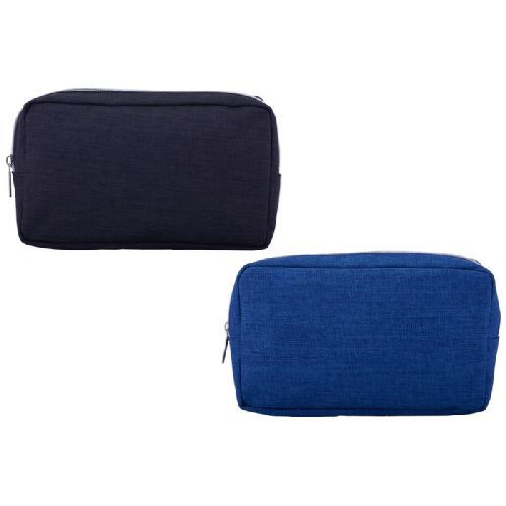 BOLSA MULTIUSOS DAIRA    Bolsa multiusos rectangular de poliéster con cierre lateral. Adecuada para uso como lapicera o para guardar cosméticos y artículos personales. imagen