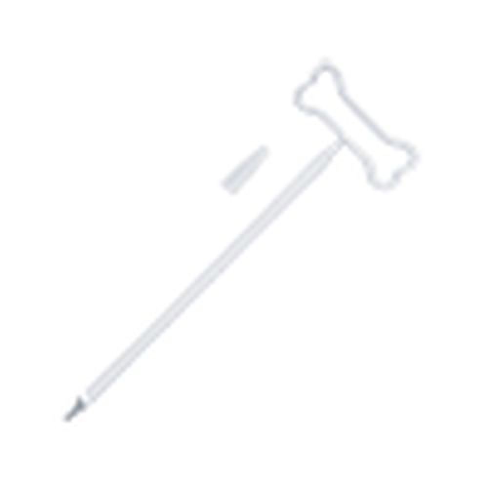 BOLIGRAFO PLASTICO SAM   Bolígrafo delgado de plástico moldeados de manera flexible en forma de hueso. imagen