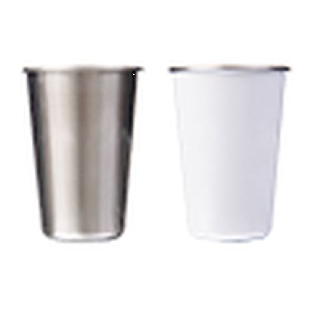 VASO DE ACERO INOX. DE SUBLIMACIÓN 450 ML. JULL  Vaso de acero inoxidable de sublimación. CAP. 450 ml. (15 OZ). Presentación: caja individual. Temperatura y Tiempo sugeridos para sublimar: 195 grados / 45 seg. imagen