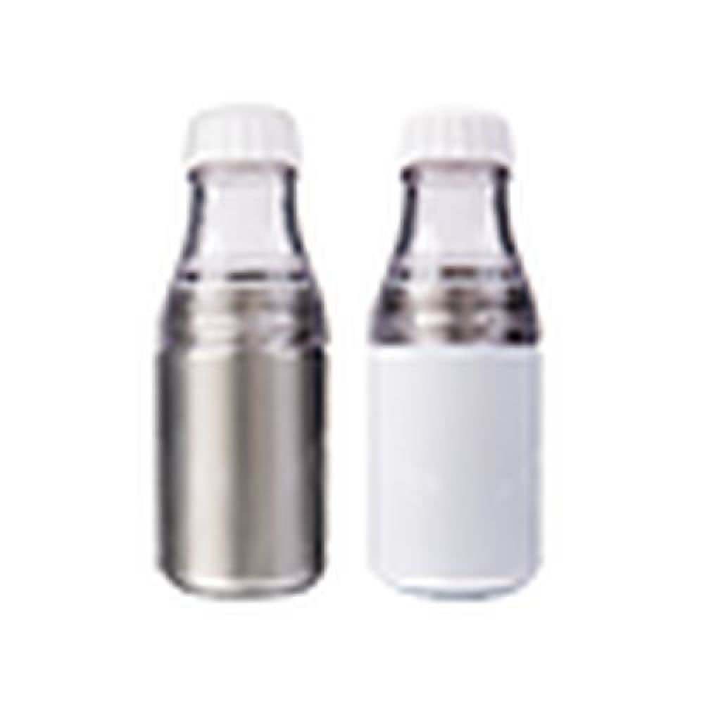 CILINDRO DE ACERO INOX. DE SUBLIMACIÓN 450 ML. TUKA   Cilindro de acero inoxidable de sublimación. Aviso: Separar la parte de plástico al sublimar. CAP. 445 ml. (15 OZ). Presentación: caja en color blanco. Temperatura y Tiempo sugeridos para sublimar: 195 grados / 45 seg. imagen