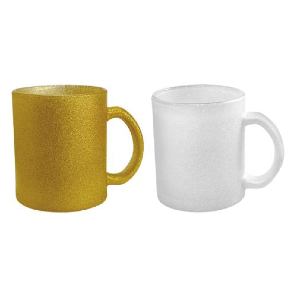 TARRO DE VIDRIO DE SUBLIMACIÓN 11 OZ MARE   Tarro de vidrio de sublimación con acabado de diamantina. CAP. 325 ml. (11 OZ). Temperatura y Tiempo sugeridos para sublimar: 210 grados / 210 seg. Venta en múltiplos de 12. imagen