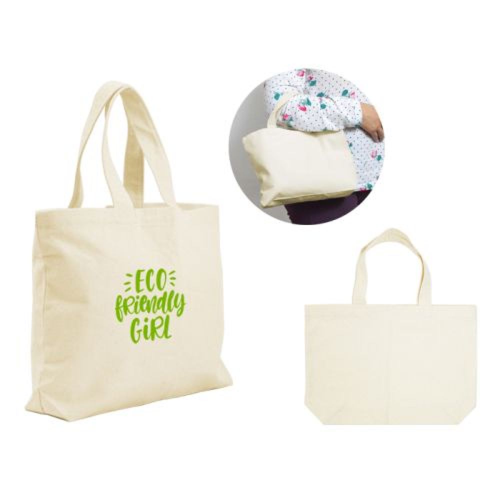 BOLSA ALGODÓN KATY    Bolsa cosida, 100% algodón con asas. imagen