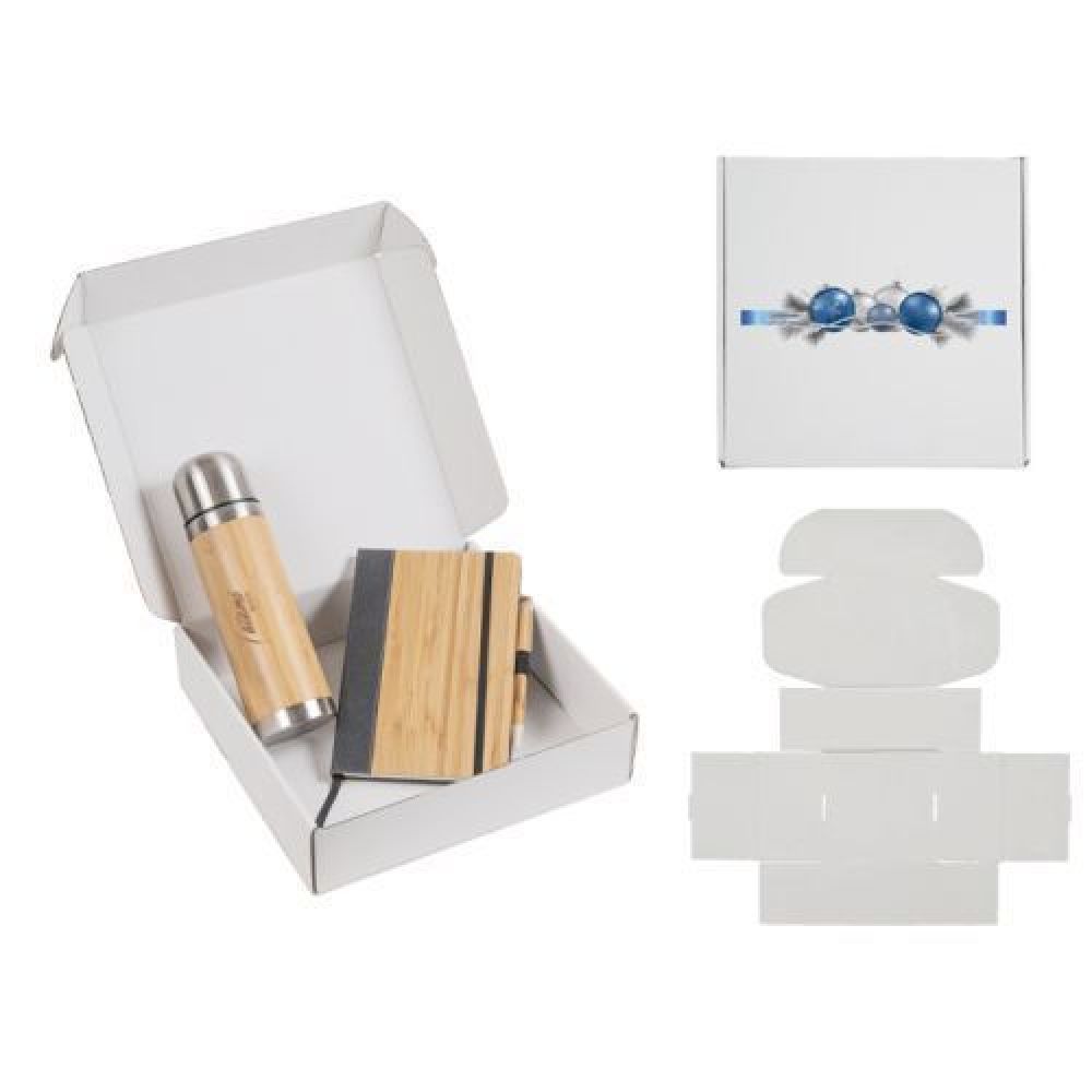 CAJA DE REGALO 26.5 x 26.5 x 6.5 CM     Caja de cartón blanco mate, ideal para regalos y kits promocionales. Se entrega desarmada. Venta en múltiplos de 10. imagen