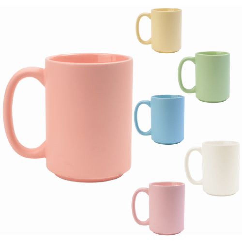 Tarro de cerámica apilable con acabado    en el exterior y brillante por dentro. CAP. 15 OZ. Venta en múltiplos de 12 imagen