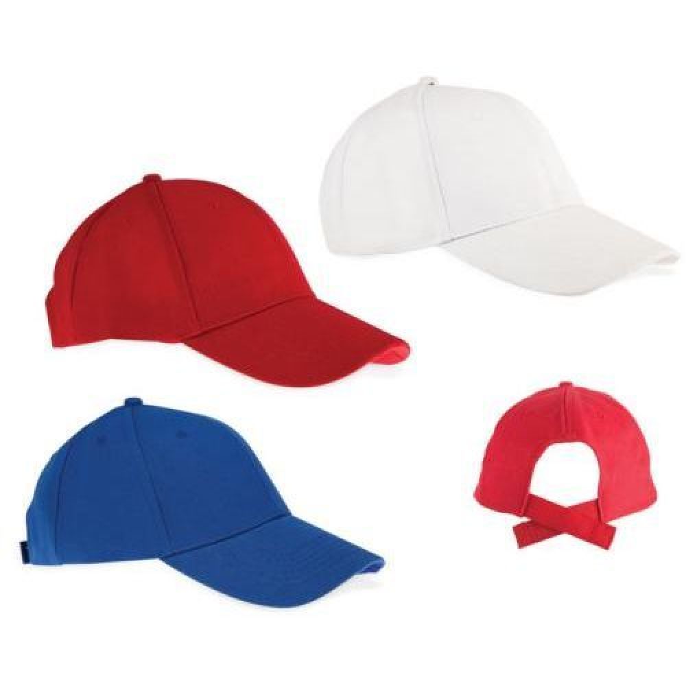 GORRA ACRILICO GEORGIA Gorra lisa de 6 gajos y ojillos bordados. Broche ajustable con cinta de contacto. imagen