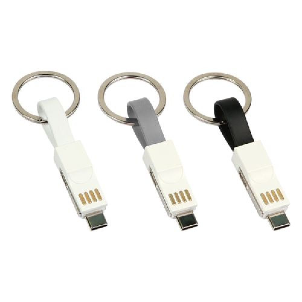 Llavero con cable para carga Manali. imagen