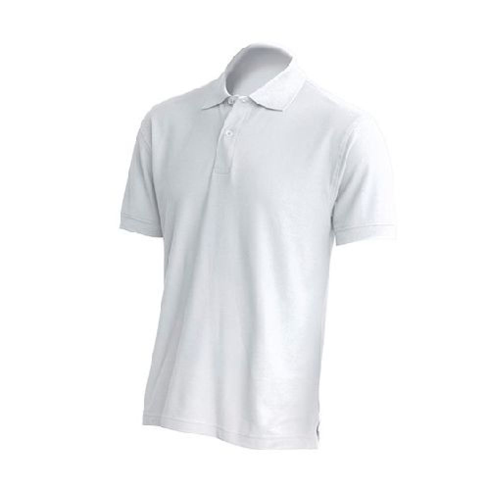 polo cuello pique blanco