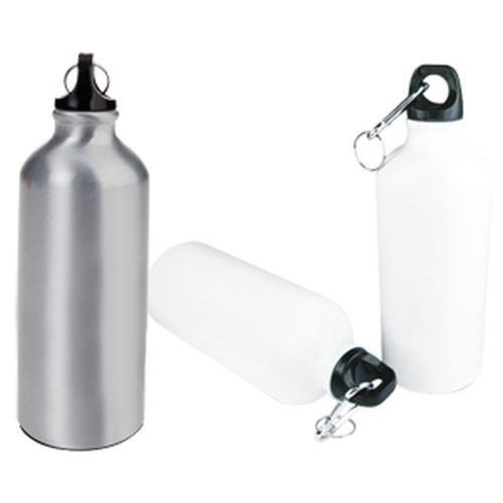 CILINDRO ALUMINIO DE SULIMACIÓN 600 ML. FORUMCilindro deportivo con tapón de rosca y gancho para colgar. CAP: 600 ml. Presentación: caja individual. Temperatura y Tiempo sugeridos para sublimar: 195 grados / 45 seg imagen