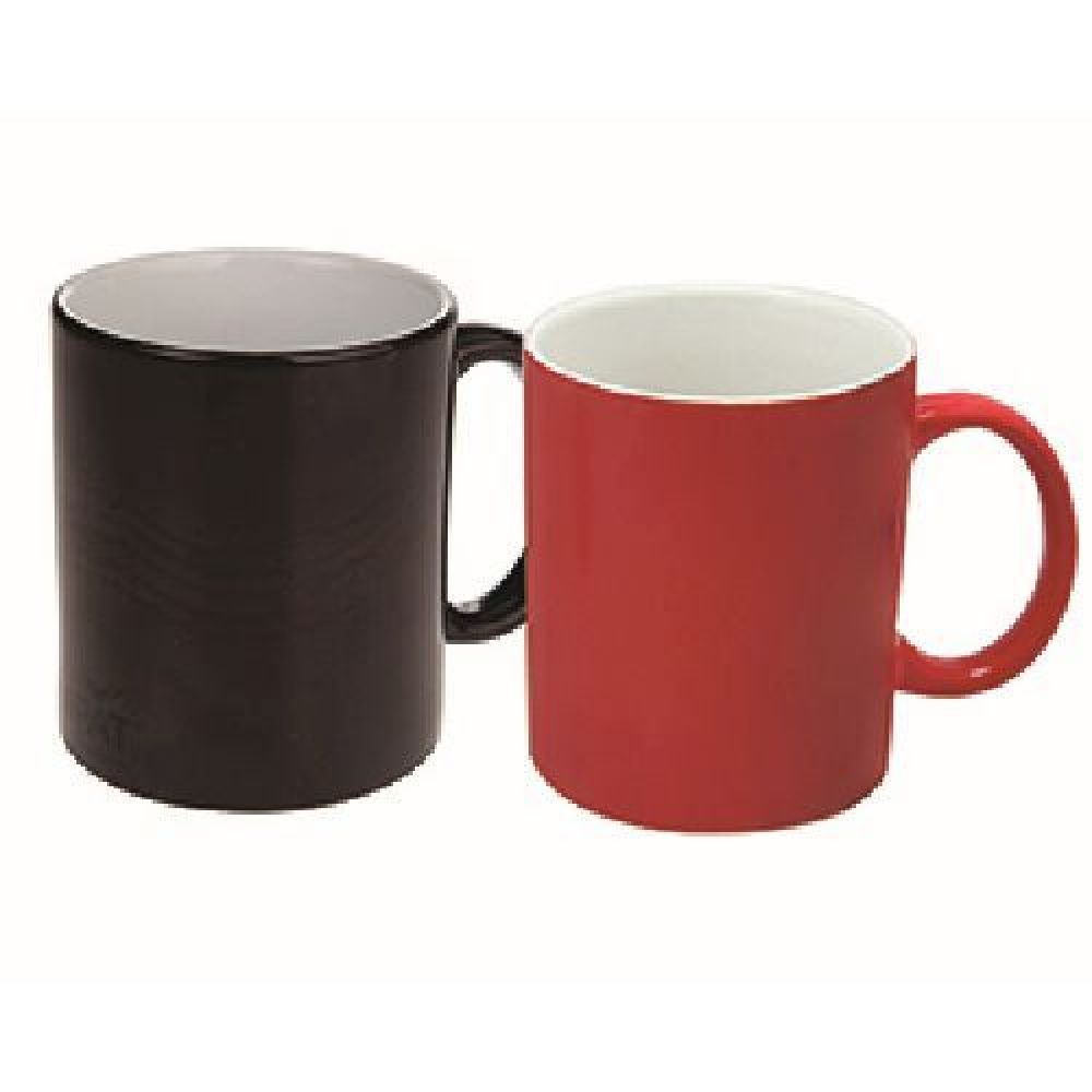 TARRO MAGICA DE SUBLIMACIÓN 11 OZ. MERLINTarro mágico de sublimación. El diseño aparece al servir agua caliente. CAP. 325 ml. (11 OZ). Venta en múltiplos de 12 imagen