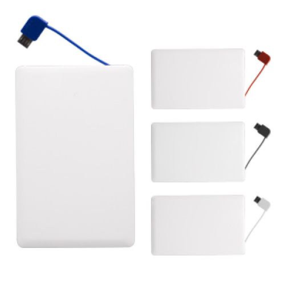POWER BANK SLIM CAPACIDAD 2,800 mAh CABLE PARA SISTEMA ANDROID IPHONE 4 Y 5 imagen