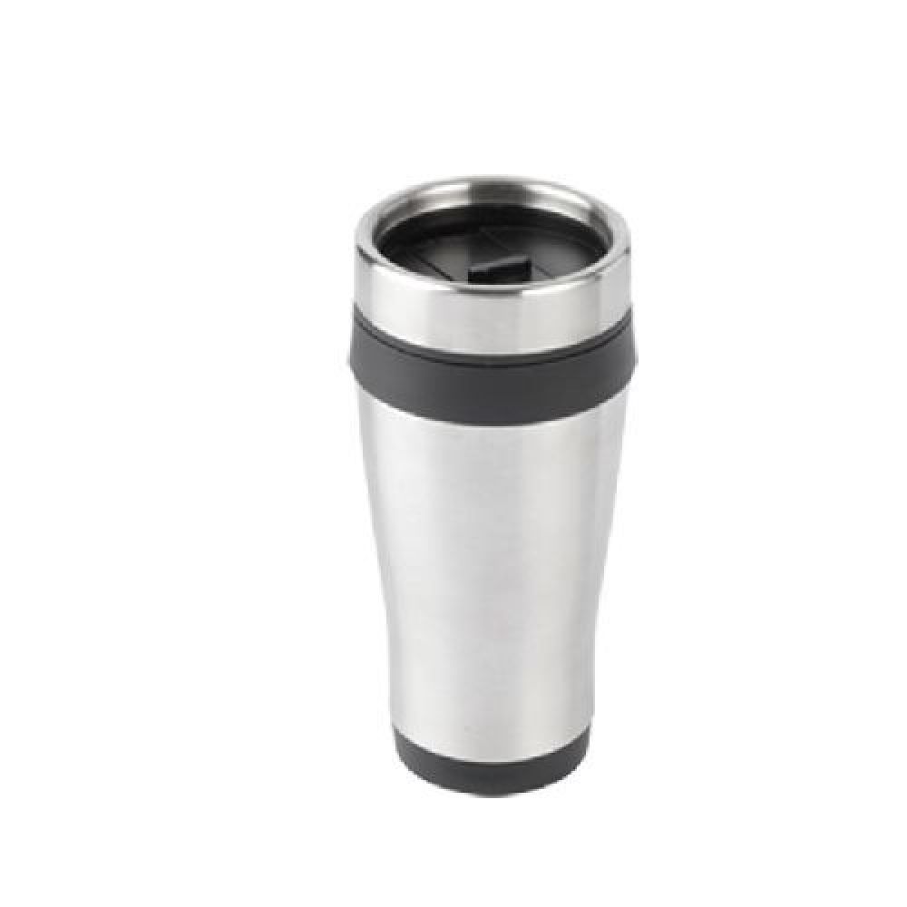 TERMO ERGONOMICO 355 ML. CELTICS acero inoxidable con tapa de rosca y seguro deslizable, interior de plástico. CAP. 350 ml. Presentación: caja en color blanco imagen