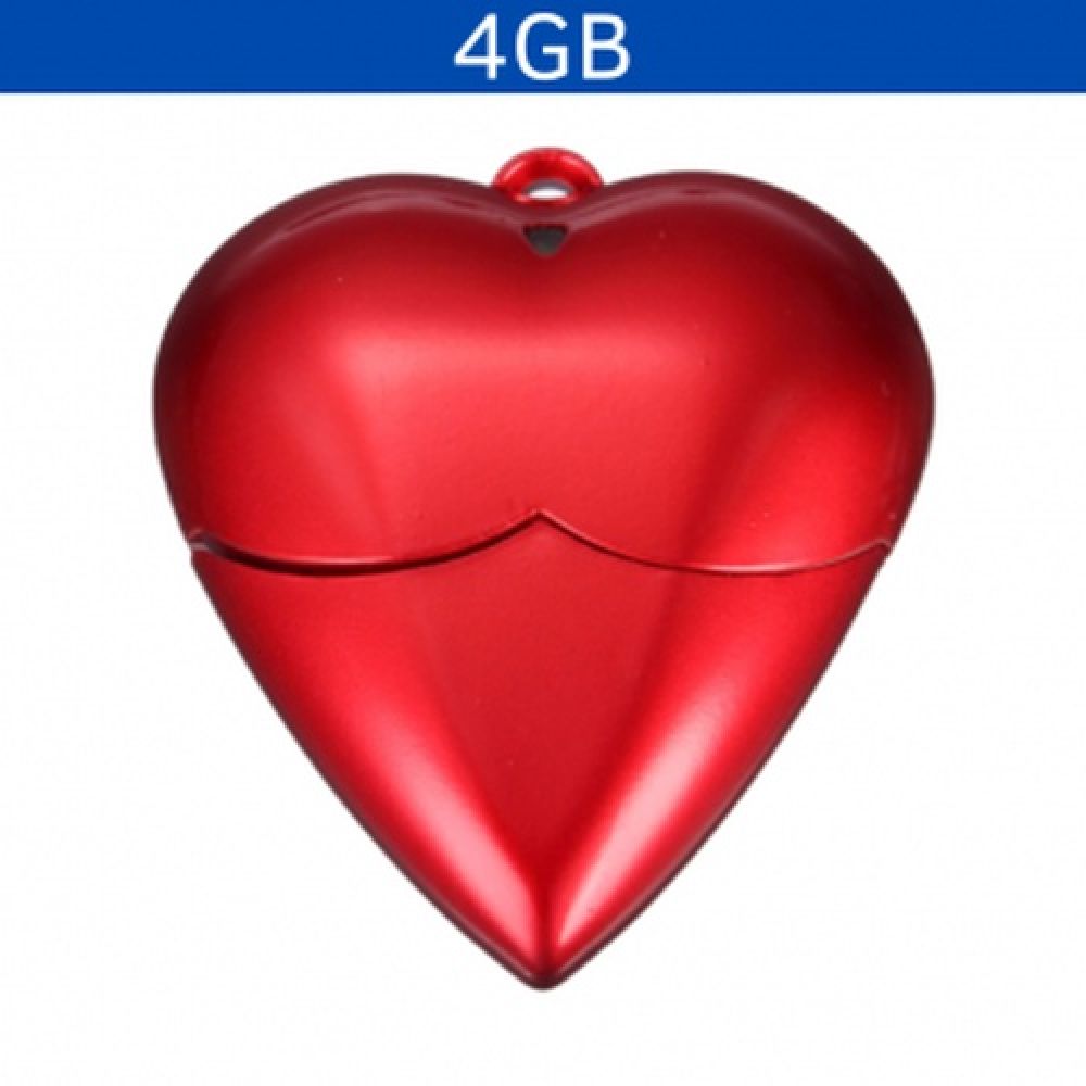 USB CORAZÓN 4GB ROJO CON ESTUCHE imagen