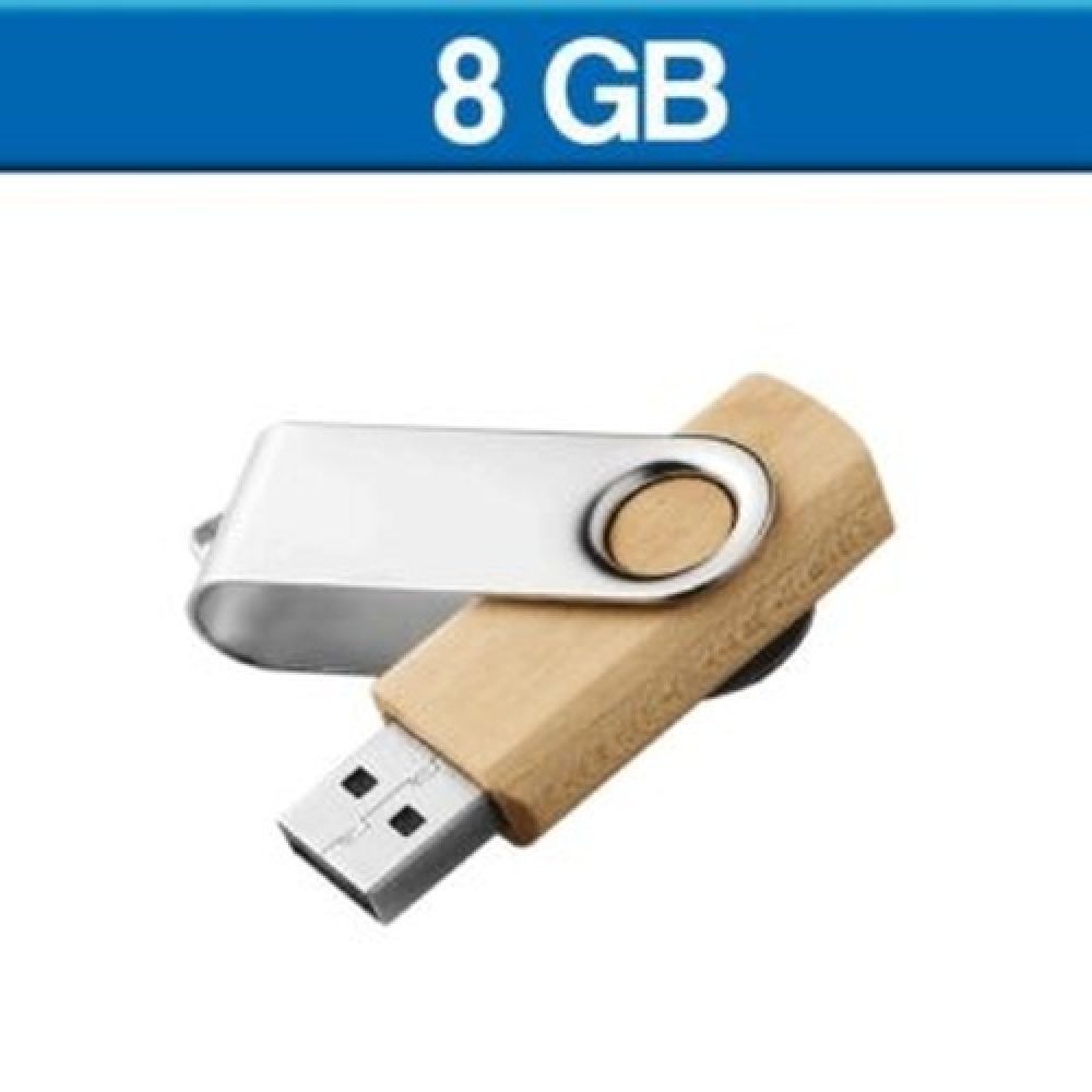 USB GIRATORIA LONDON MADERA 8GB imagen