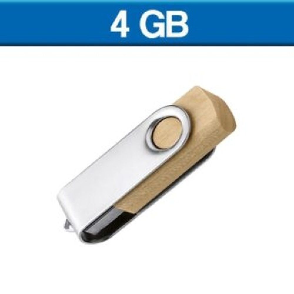 USB GIRATORIA LONDON MADERA 4GB imagen