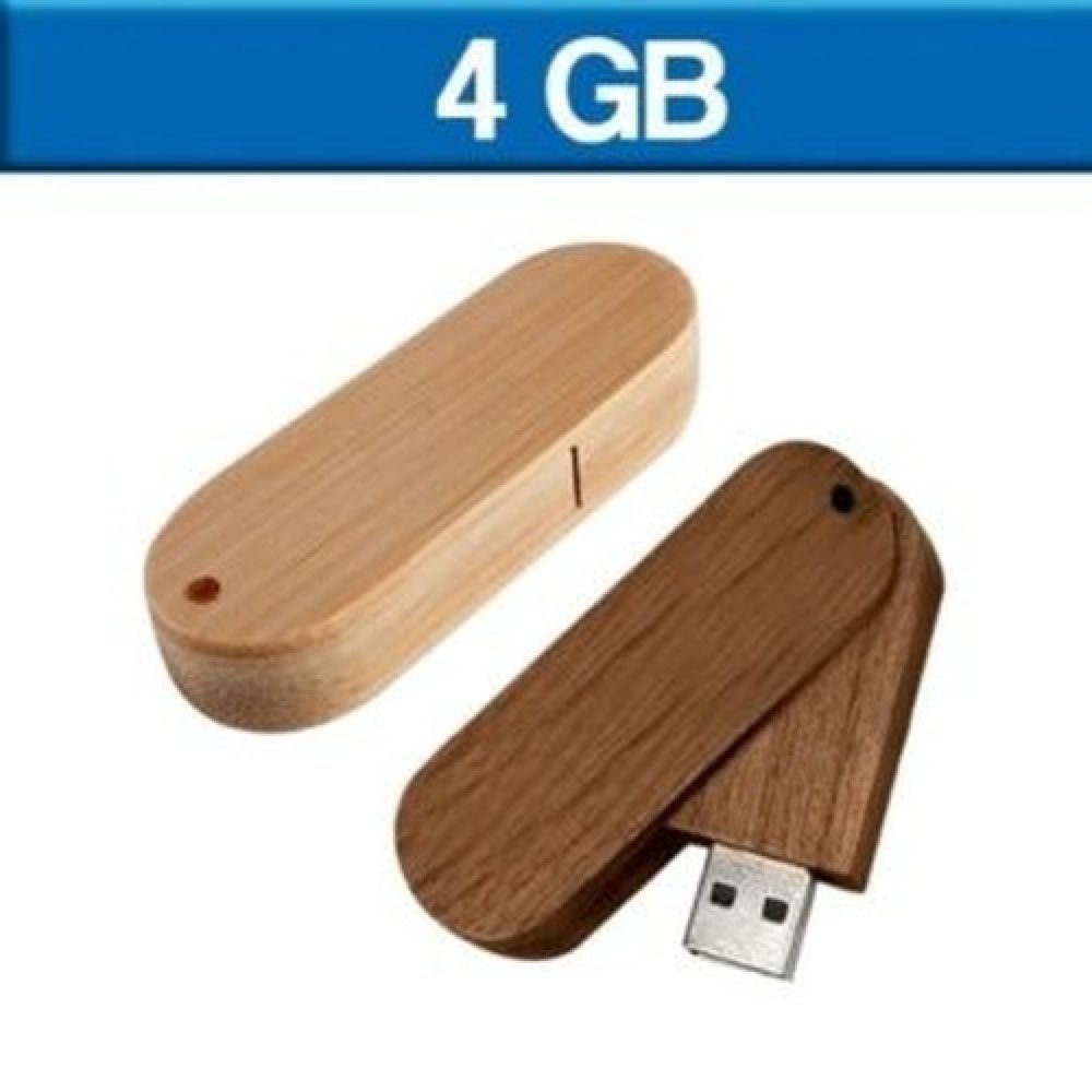 USB GIRATORIA MADERA 4GB imagen