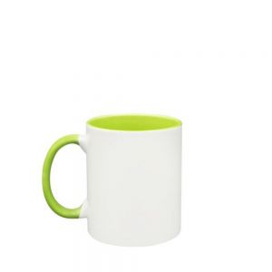 TAZA PARA SUBLIMACION 11OZ MATE VERDE CLARO