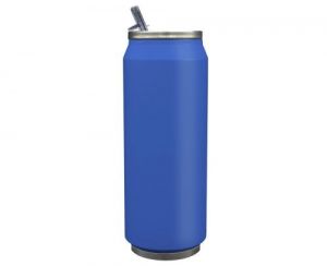 TERMO ACERO LATA FORO 500ML AZUL MATE