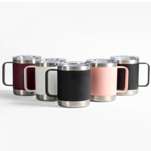 Taza de acero inoxidable con grado cocina libre de BPA, cuenta con una doble pared grado 18/8 anti condensación, la cual permite mantener la temperatura ideal de tu bebida hasta el último trago, aislando el calor y el frío del ambiente, Su composición de alta calidad lo vuelve resistente a la perforación y corrosión, Producto de fácil lavado, permitido en lavavajillas, Capacidad 355 ml, Mod. TAZA 12 OZ