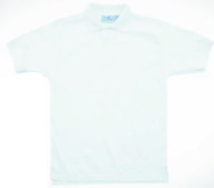 PLAYERA TIPO POLO WAFFLE BLANCA CH-M-G-XG,  50% ALGODÓN 50% POLIESTER 235 GR/M2