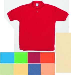 PLAYERA TIPO POLO COLOR XXL WAFFLE 50% ALGODÓN 50% POLIESTER 235 GR/M3