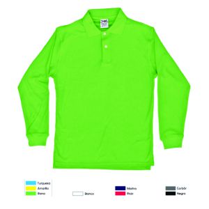PLAYERA POLO M/LARGA,COLOR,  TIPO POLO WAFFLE 50/50 ALG/POL 235 GR/M2,  CH-M-G-XG 