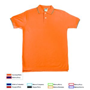 PLAYERA TIPO POLO WAFFLE COMBINADO 50% ALGODÓN 50% POLIESTER  