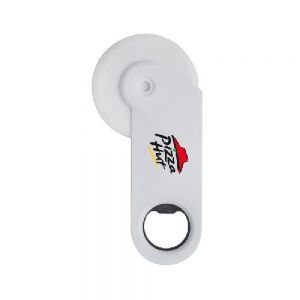 CORTADOR DE PLASTICO PARA PIZZA Y BOTELLAS RAFAELLO  Cortador de plástico para pizza con destapador de metal para botellas.