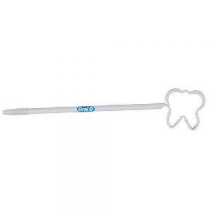 BOLIGRAFO PLASTICO MOLAR Bolígrafo delgado de plástico moldeado de manera flexible en forma de muela.