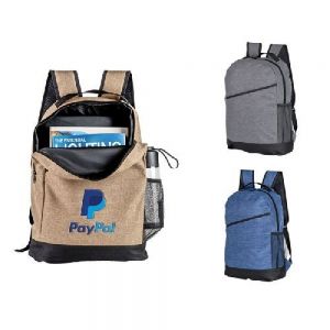 MOCHILA PARA LAPTOP FERRAN    Mochila tipo backpack, con asa y cierre, bolsa de malla lateral, compartimento al frente para guardar cables. Especial para laptop de hasta 16 pulgadas.