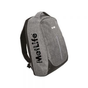MOCHILA BACKPACK ANTIRROBO SECURE   Mochila tipo backpack antirrobo para laptop con 2 compartimentos, cierre exterior disimulado, correas acolchadas ajustables, cinta reflejante, banda para sujetarse sobre maleta de viaje y asa superior. Abre totalmente a 180 grados. Para laptop de hasta 16 pulgadas. Interior acolchado con compartimentos para accesorios. Contiene un puerto de USB en el lado derecho de la bolsa para que conectes tu?