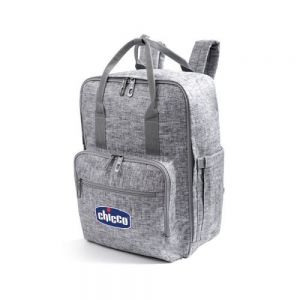 MOCHILA TIPO BACKPACK    Mochila pañalera con tres compartimentos y dos bolsas laterales, una de ellas con ranura para toallas húmedas, abre a 180°. Bolso frontal con tres espacios térmicos de alufoil. Compartimiento interior con organizadores para accesorios y dos bolsas con cierre. Correas acolchadas ajustables, doble asa con broche a presión.