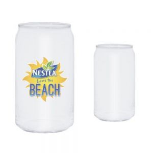 VASO SATINADO DE SUBLIMACIÓN 16 OZ SODA   Vaso de vidrio satinado para sublimación con forma de lata. CAP. 470 ml. (16 Oz). Venta en múltiplos de 12.