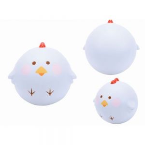Figura antiestrés squishy en forma de pollo