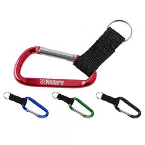 GANCHO CON CLIP ATLANTI    Clip-gancho de metal con cinta de poliéster y arillo para llaves.