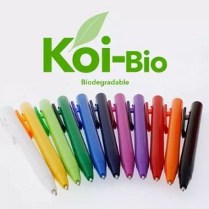 Bolígrafos de Plástico Mod. Koi BIO Sólida tinta negra