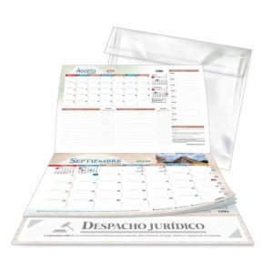 Calendario de escritorio planificador grande con paisaje 32 x 27.5  1 pieza