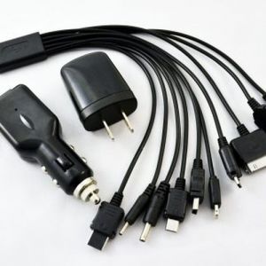 CABLE ADAPTADOR CON 10 ENTRADAS  Y CONTACTOS CASA/COCHE