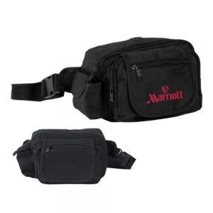 CANGURERA AJUSTABLE C/BOLSA LATERAL ABEO Cangurera con 3 compartimentos, bolsa interior, bolsa frontal y solapa con cierre. Cuenta con compartimento lateral, correa ajustable y seguro a presión